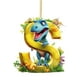 thumbnail image 1 of Colgante para acrílico dinosaurio letra S forma ornamento árbol de Navidad coche 2D plano, 1 of 3