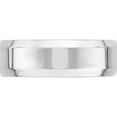 thumbnail image 3 of 14K White Gold 14Kw 7mm Bevel Edge Comfort Fit Band Size 14 Made In United States wbec070-14, 3 of 5