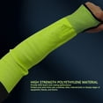 thumbnail image 3 of Arm Protector, High Strength Polyethylene 1 Pair Arm  Sleeve 45cm Length ANSI 4 Cut Resistant  for Metal Handling, 3 of 7