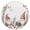 Red, variant on Ryvnso Watercolor Christmas Gnomes Round Plate Mats Dining Table Placemat Set of 4 for Holiday Decoration