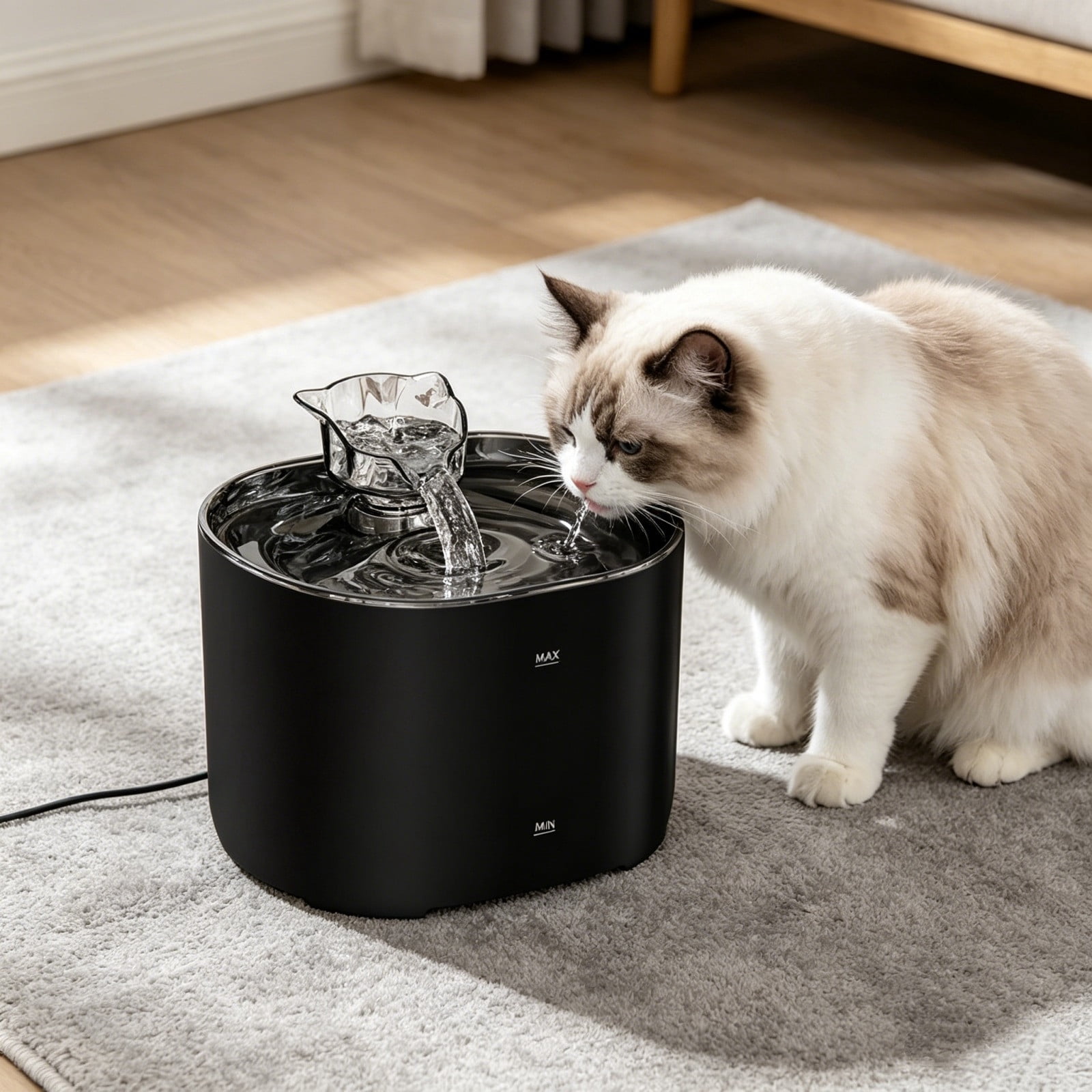 Pet Water Fountain, Automatic Circulating Filter Water Dispenser, Intelligent Flowing Water Feeder,for Indoor Cats Dogs Small Pets and Daily Hydration Care