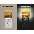 thumbnail image 3 of WIRESTER Plug-in Led Wall Night Light Shade Night Light - Gold Glitter Sparkle With Black Yellow Glitter Leopard, 3 of 6
