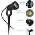 thumbnail image 4 of 12V LED Waterproof Outdoor Walls Trees Flags Spotlights Landscape Lighting 5W COB Garden Yard Path Landscape (Red), 4 of 5