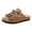 Brown, variant on Ethnic Tassel Beaded Cork Footbed Closed Toe Slides Sandals for Women 2026 Boho Beach Suede Orthopedic Arch Support Mules Comfortable Wide Width Walking Slip on Clogs Brown Size 6