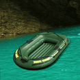 thumbnail image 2 of Portable Inflatable Boat Canoe Inflatable Fishing Kayak Rafting & Fishing Boats Raft With Oars Pump For Adult Outdoor fishing, river and lake exploration, sunbathing, folding kayak for drifting, with, 2 of 10