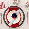 thumbnail image 4 of LanSuare 4th of July Flower Napkin Rings Handicraft for Mother's Day Banquet Birthday Party Independence Day, 4 of 6