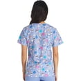 thumbnail image 5 of Cherokee Prints Scrubs Top For Women V-Neck Print CK651, 5 of 5