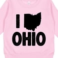 thumbnail image 3 of Inktastic I Love Ohio with State Silhouette Toddler Sweatshirt, 3 of 4