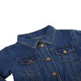 thumbnail image 4 of Kid Denim Coat Autumn Long Sleeve Button Down Jacket, 4 of 5