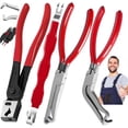thumbnail image 1 of Electrical Disconnect Pliers, 8" Automotive Connector Separator Tool, Professional Repair Kit for Push Tab Style Plugs, 1 of 10