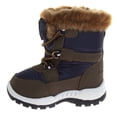 thumbnail image 3 of Avalanche Toddler Boys Snow Boots, Brown Navy, 8, 3 of 7
