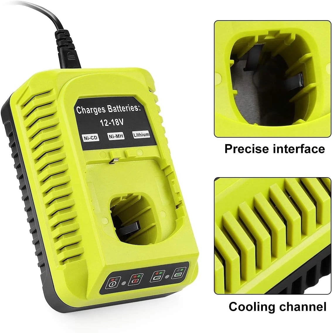 P117 Rapid Charger for Ryobi 18V One+ Plus Batteries P108 P189 P190 P193 PBP004
