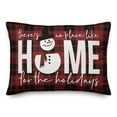 thumbnail image 2 of Creative Products Home For The Holidays 14x20 Spun Poly Pillow, 2 of 3