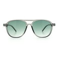 thumbnail image 3 of Thin Plastic Racer Boyfriend Retro Fashion Light Sunglasses Slate - Green, 3 of 8