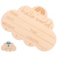 thumbnail image 1 of PTOOTP Nursery Name Sign for Boys Wooden Cloud Shape Light Yellow 1Pcs Parties, 1 of 5