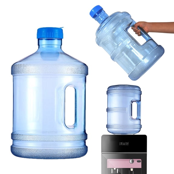 KGJQ Reusable Water Jug with Handle And Screw Top, 3.78L Capacity Water Dispenser, Plastic Portable Water Bottle for Home And Office