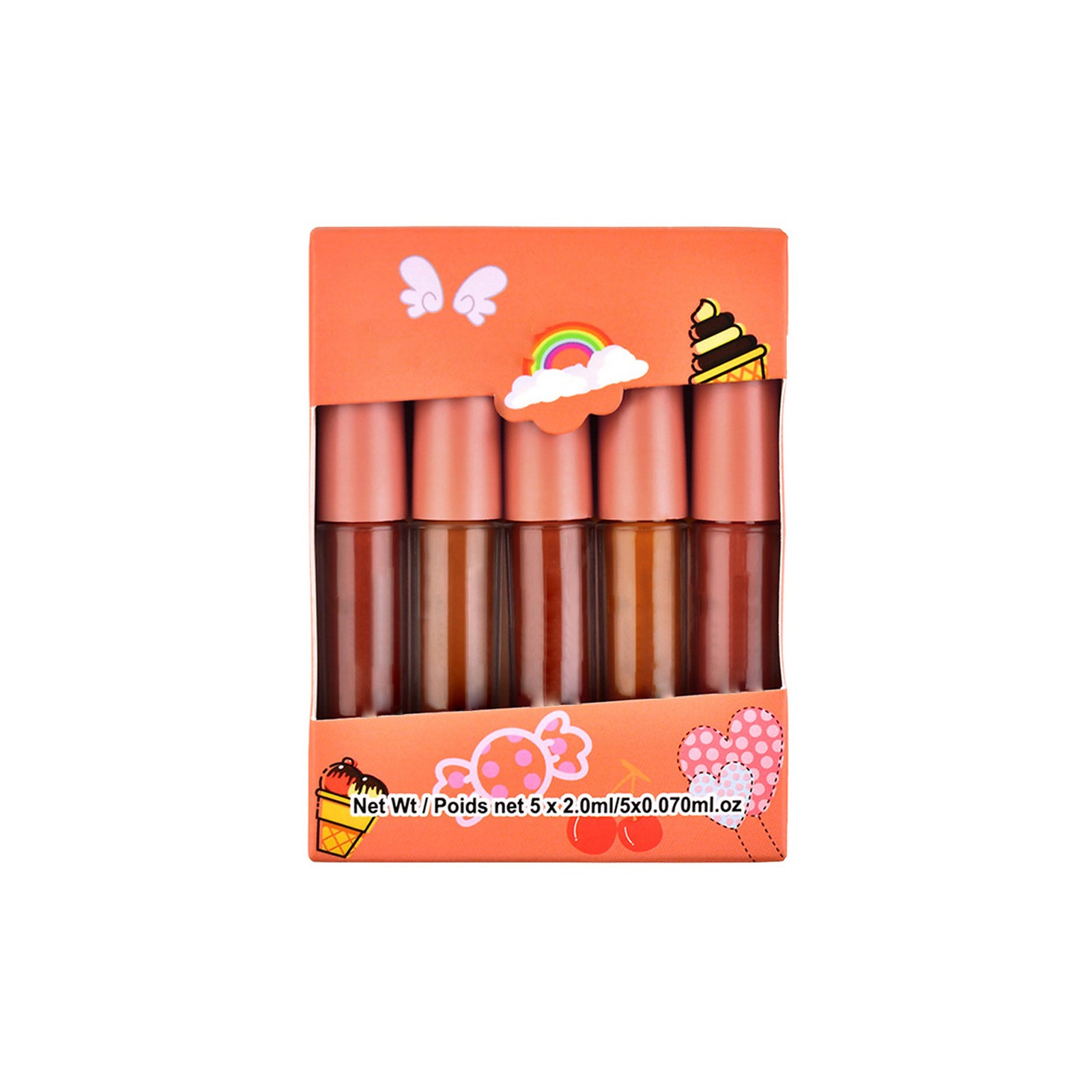 MPWEGNP Lipstick Beauty 25ml Lipstick Rose Easy Lasting Set To Mist