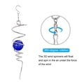 thumbnail image 3 of Uxcell 13" Molinetes Decorativos con Bola de Cristal para Decoración Colgante, Azul, 3 of 5