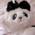 thumbnail image 4 of Sexy Lingerie Cute Panda Underwear Set Bow Plush Trim Push Up Bra & Panties Dres, 4 of 5