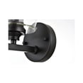 thumbnail image 6 of Living District Mayson 1-Light Iron & Glass Bath Sconce in Black/Clear, 6 of 6