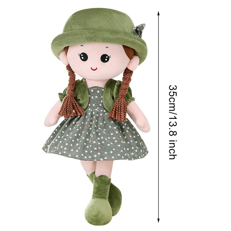 Dengmore Baby Girls Soft Doll Cute Cuddly Stuffed Toy Girl Decoration  Companion Toys Doll 