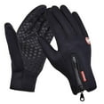 thumbnail image 1 of Winter Gloves For Men Waterproof Windproof Cold Gloves Snowboard Motorcycle Riding Driving Warm Touchscreen Zipper Glove, 1 of 5