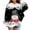Black, variant on Telankuip Girls Christmas Hoodies Cute Snowmen and Snowflakes Graphic Hooded Sweatshirts Kid's Oversized Comfort Long Sleeve Xmas Printed Pullover Tops 2025 Fall Winter Red 2-3 Years