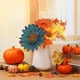 thumbnail image 3 of Uuiauoio Premium Artificial Fall Pumpkin Bouquet for Home Decor Thanksgiving Centerpiece Holiday Table Arrangement with Realistic Leaves and Stems, 3 of 6