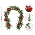 thumbnail image 1 of 74-Inch Extra Full Cedar Christmas Garland Realistic Greenery Staircase Mantel, 1 of 6