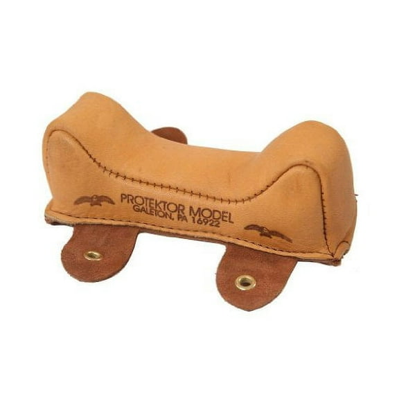 Protektor Wide Owl Ear Front Shooting Rest Bag Leather Tan Filled