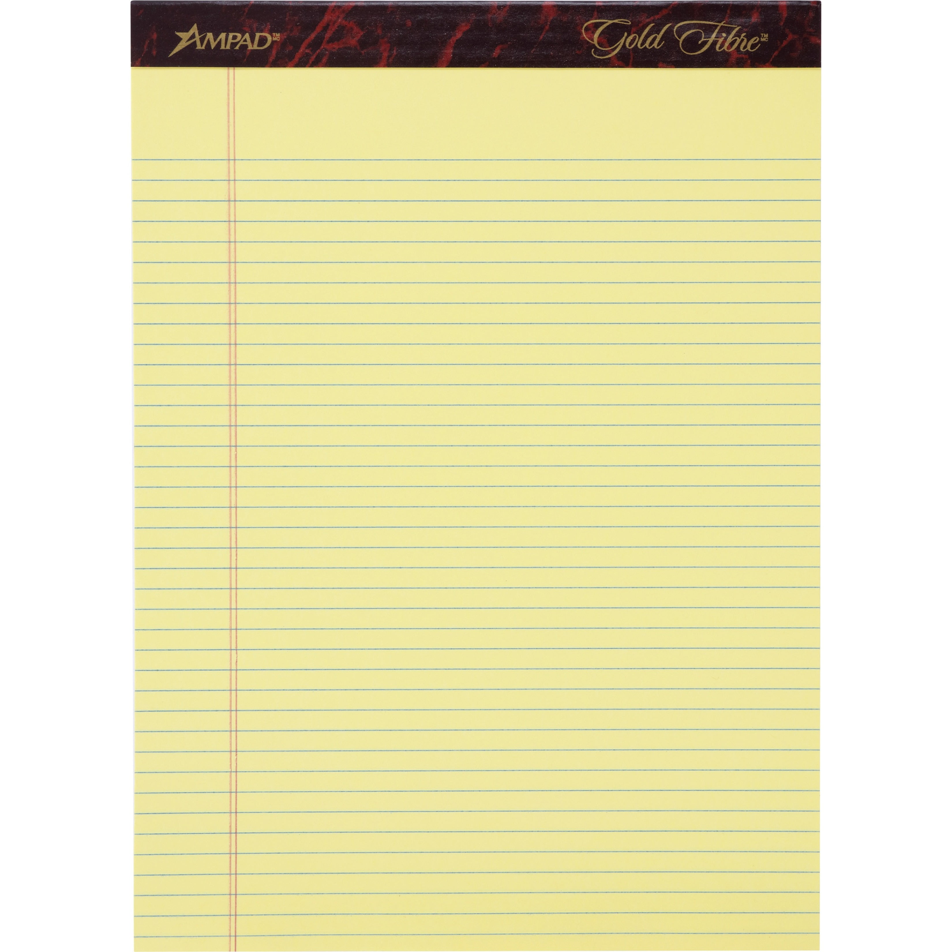 Ampad Gold Fibre Retro Notepad 8.5" x 11.75" Wide Ruled Ivory 652537 