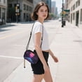thumbnail image 5 of FORMRS Mini Crossbody Bag for Women Adjustable Shoulder Rope Travel Casual Phone Purse, Night Neon Road, 5 of 7