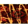 thumbnail image 1 of Ahgly Company Machine Washable Indoor Rectangle Abstract Yellow Modern Area Rugs, 8' x 12', 1 of 4
