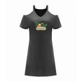 thumbnail image 2 of Vestido de verano con hombros descubiertos para mujer, minivestido para uso diario, vacaciones y caminatas , xxl, 2 of 7