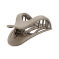 thumbnail image 7 of Unique Bargains 2pcs Plastic Hair Claws Hair Clips Hair Barrettes for Women Beige 4.69''x1.89''x1.02'', 7 of 7
