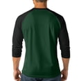 thumbnail image 4 of PMVFHDE Shirts For Men Stylish Casual 3/4 Sleeve Button Placket Top For Everyday Wear Outdoor Activities Soft Tee, 4 of 6