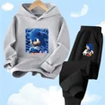 thumbnail image 3 of Ropa de bebé, ropa de abrigo para niño de 2 a 12 años, conjunto de sudadera con capucha, sudadera Sonic 2024 de primavera para niños, ropa para niña, madre e hijo, 3 of 5