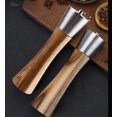 thumbnail image 3 of Molinillo de sal y pimienta de madera, juego de 2 molinillos de sal y pimienta con molinillo de cerámica, molinillo de sal y pimienta grueso ajustable con base de madera kaili Sencillez, 3 of 5