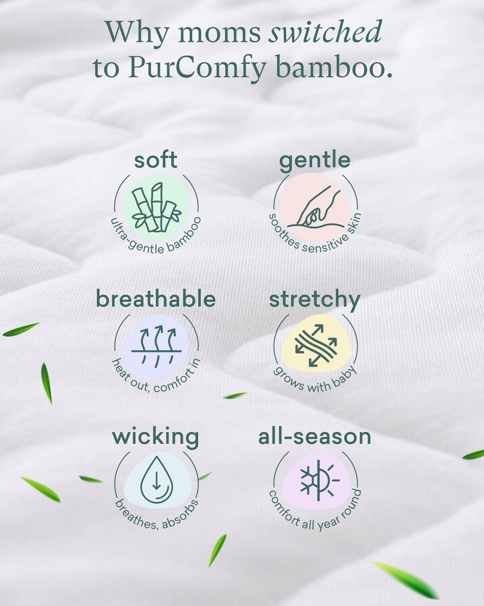 Supersoft Sleep Sack 1.0 TOG, Premium Bamboo Viscose Baby Sleeping Bag 2-Way Zipper Sleep Sack Baby Wearable Blanket