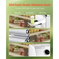 thumbnail image 4 of VEVOR Commercial Sugar Cane Juicer,800W Electric Sugarcane Juicer Machine with 661LBS/H High Output,3 Stainless Steel Rollers,Sugar Cane Press Juice Extractor Squeezer on Wheels for Home/Commercial, 4 of 9