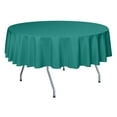 thumbnail image 1 of Ultimate Textile (5 Pack) 84-Inch Round Polyester Linen Tablecloth - for Wedding, Restaurant or Banquet use, Jade, 1 of 3