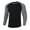 Black, variant on VSSSJ Men's Long Sleeve T-Shirts Raglan Crew Neck Ribbed Pullover Slim Fit Comfy Lightweight Stretchy Sports Undershirts Tops Red S