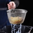 thumbnail image 6 of bestolf Collapsible Deep Fryer Basket Stainless Steel Fry Basket with Foldable Handle 6/7 Inch Round Wire Mesh Basket for Kitchen Frying Chicken Snacks Vegetables, 6 of 8