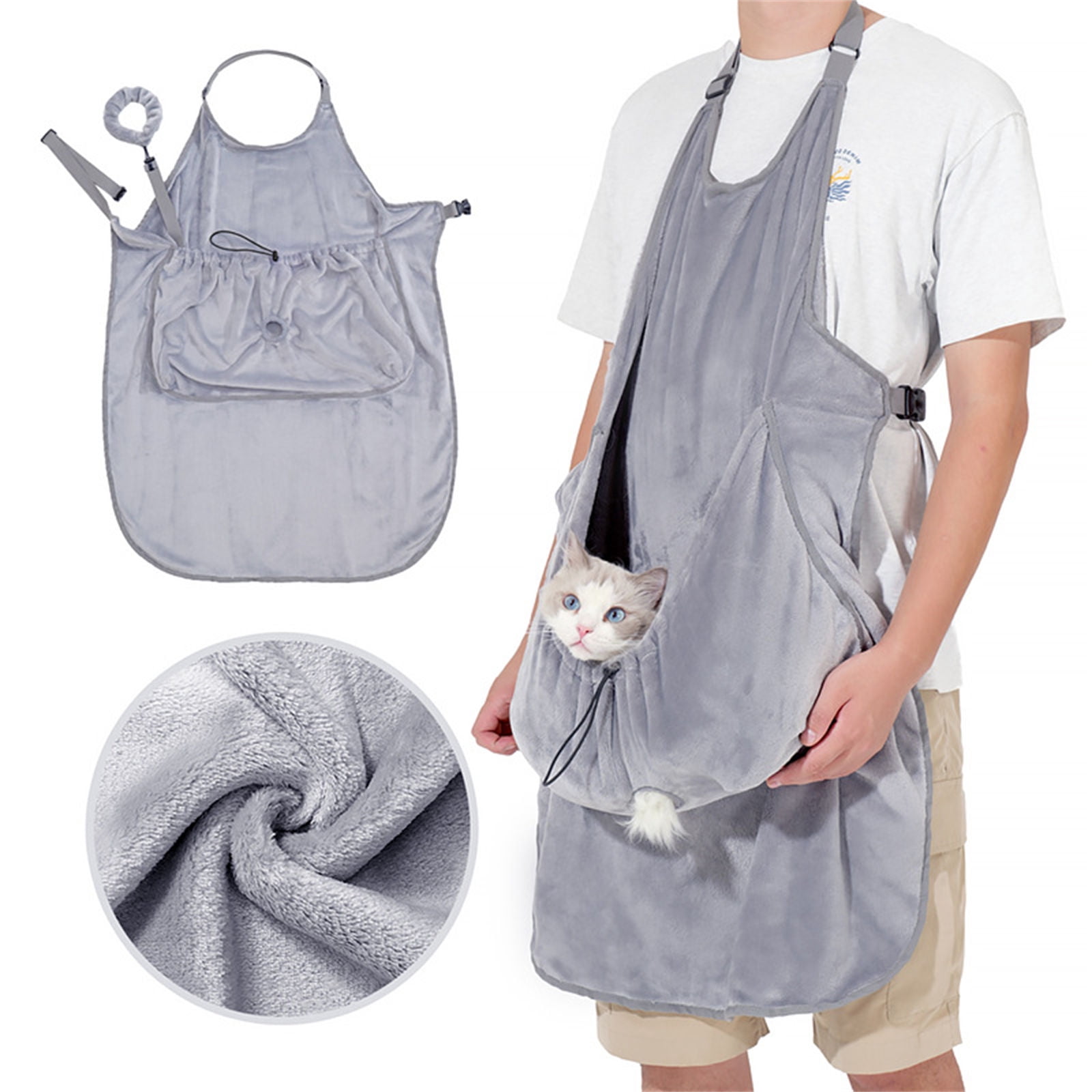 Cats Apron Harness with Adjustable Buckles Outdoor Small Dog Carrying Bag Safe and Convenient Pet Transport Tool