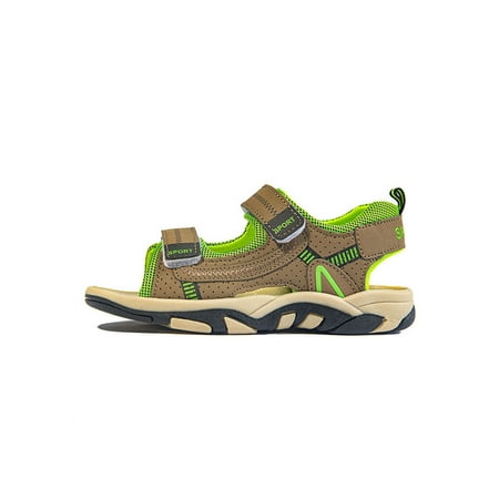 

Colisha Boy Sport Sandal Hiking Beach Shoes Quick Dry Sandals Outdoor Comfort Fisherman Khaki Green 2Y