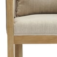 thumbnail image 4 of Christopher Knight Home Linen Upholstered Dining Chair, Accent Armchair with Solid Wood Frame, Natural+Beige, Set of 4, 4 of 11