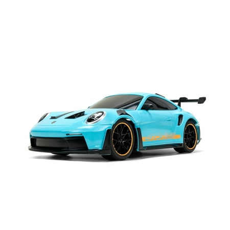 Jada Toys Porsche 911 (992) GT3 RS – 1:16 RC – USB Rechargeable with Turbo Function, Radio Control Cars(Blue)