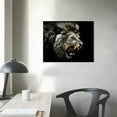 thumbnail image 3 of COMIO Canvas Wall Art Lion Painting Modern Large Beast Canvas Artwork Contemporary Wall Art Pictures Black and White Lion for Kitchen Office Home Decoration, 3 of 4