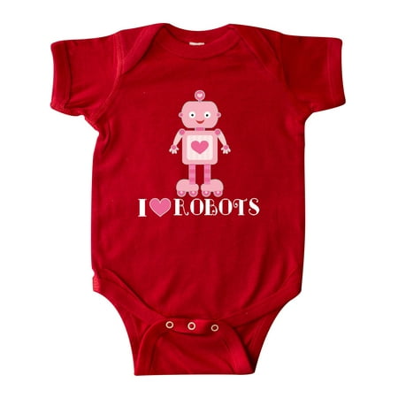 

Inktastic Robotics I Love Robots Girls Gift Baby Girl Bodysuit
