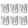 thumbnail image 1 of Phenofice 50Pcs Paper Candlesculptor Silver Grape Pattern Hollow Laser Cutting Home Decoration, 1 of 7